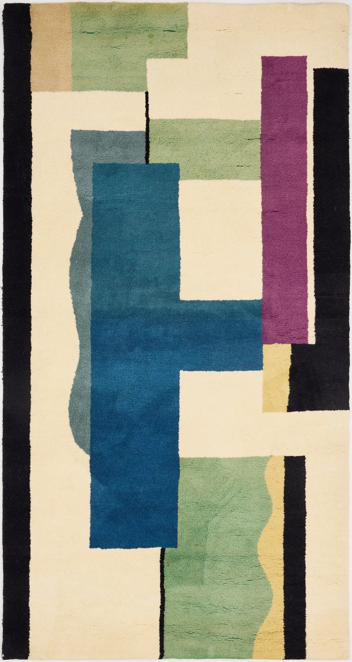 FERNAND LÉGER. Komposition efter. "Blanc", matta, handknuten, komponerad