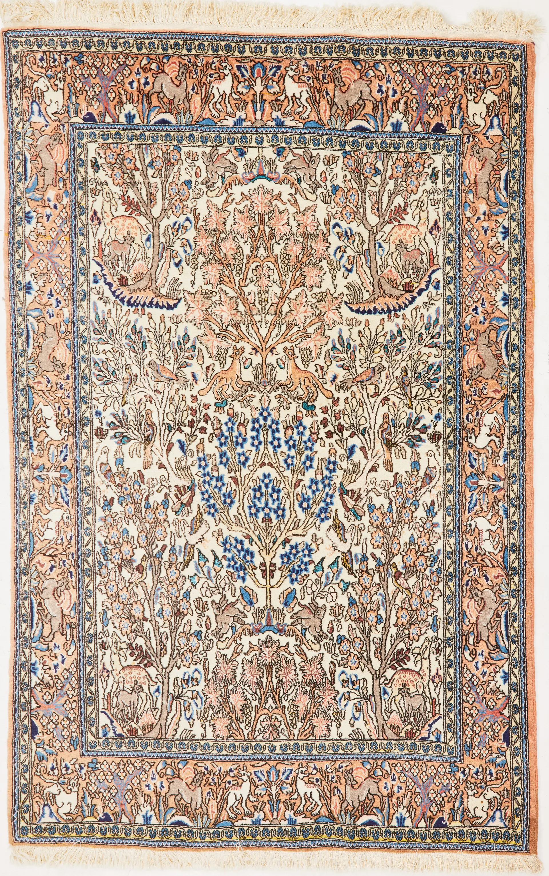 ORIENTMATTA. Persien, figural, ca 211x134 cm.