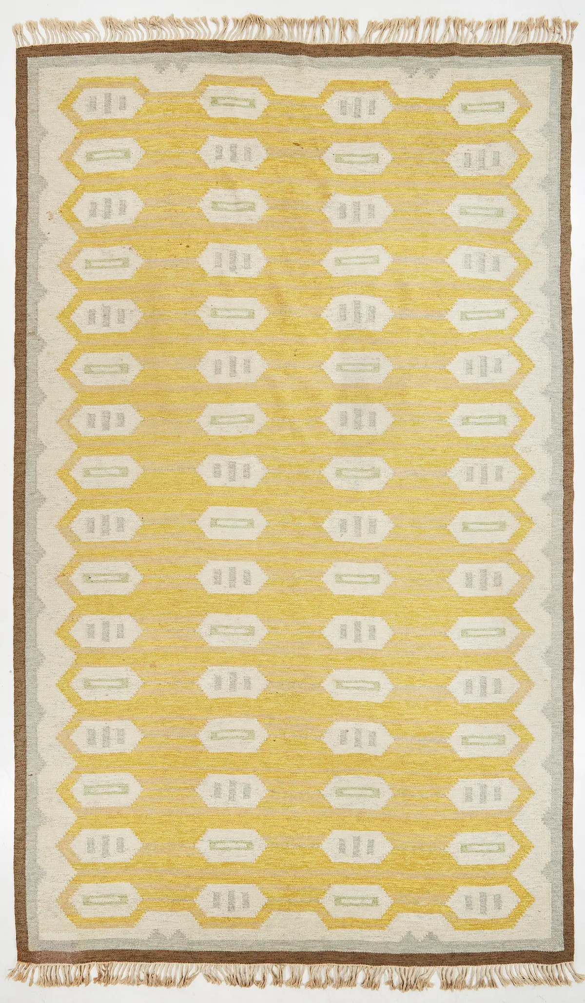 Matta, rölakan, Sverige omkring 1900-talets mitt, ca 413 x 251 cm.