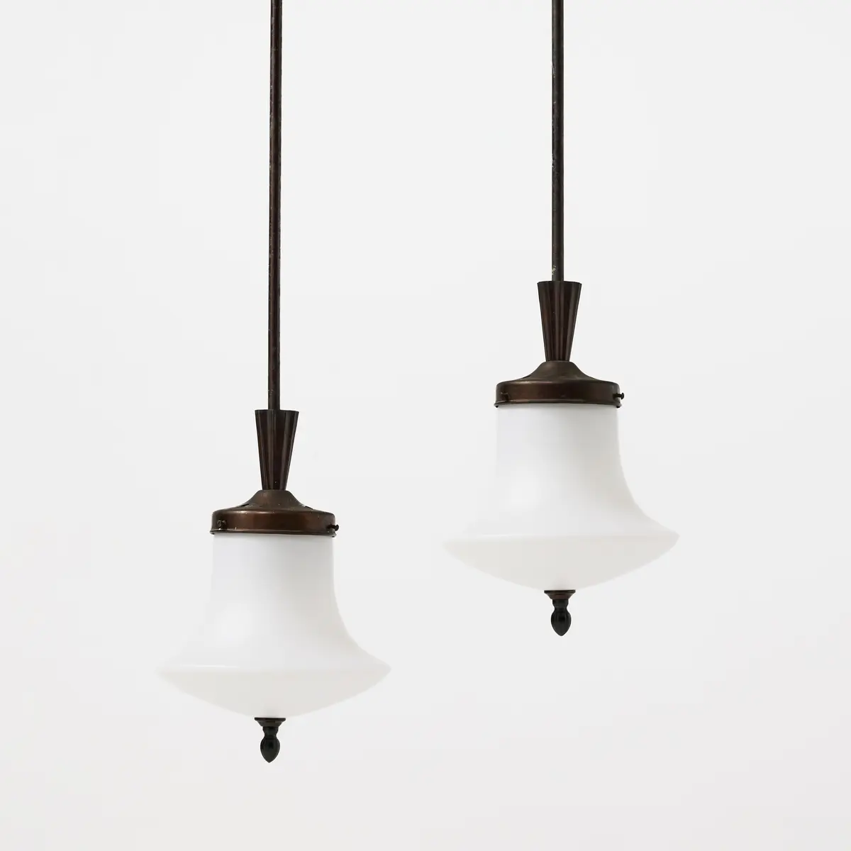 UPSALA ARMATURFABRIK. Taklampor, ett par, 1920-tal, Swedish Grace