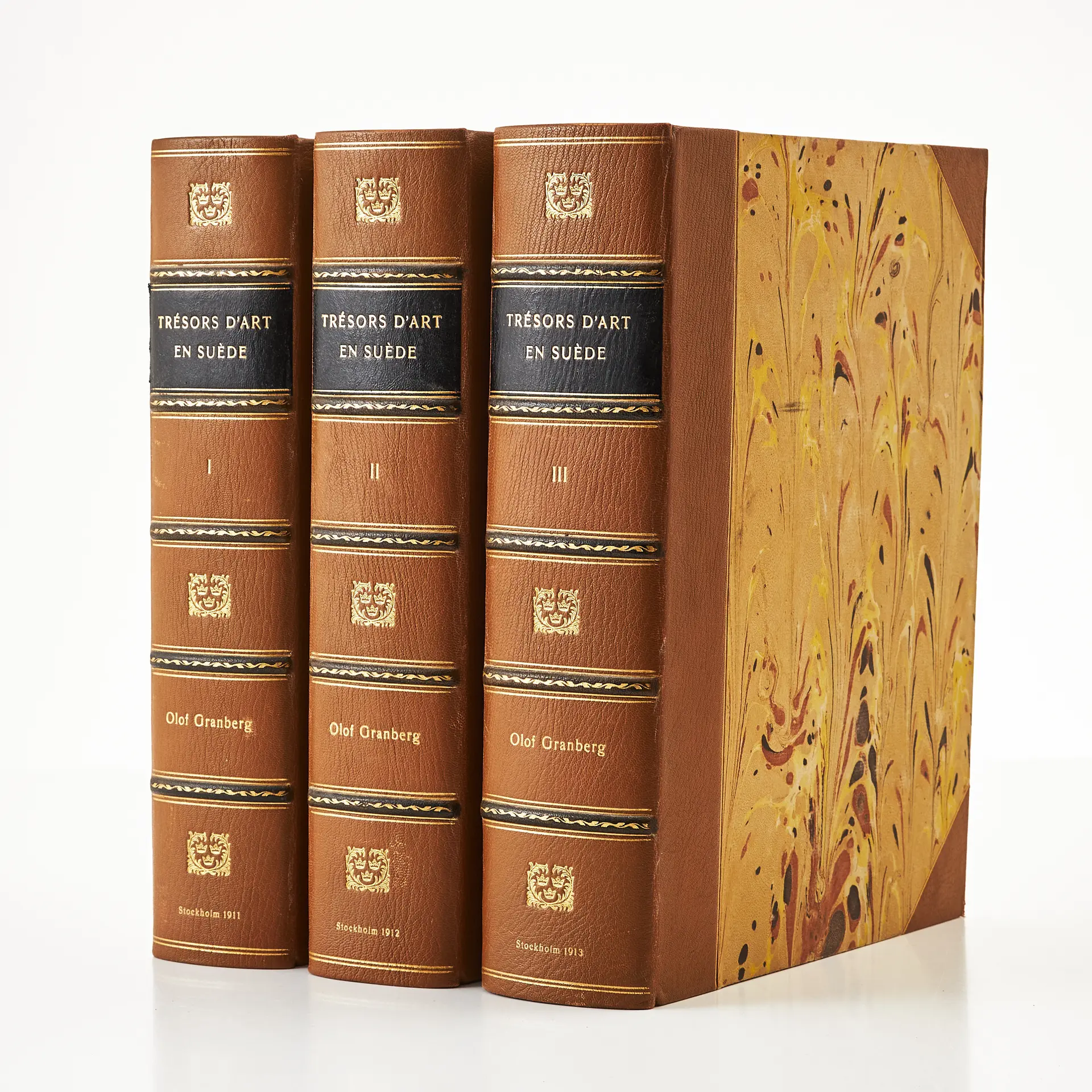 GRANBERGS INVENTORY OF FOREiGN ART IN SWEDEN. I-III. 1911-13. 3 VOLUMES.