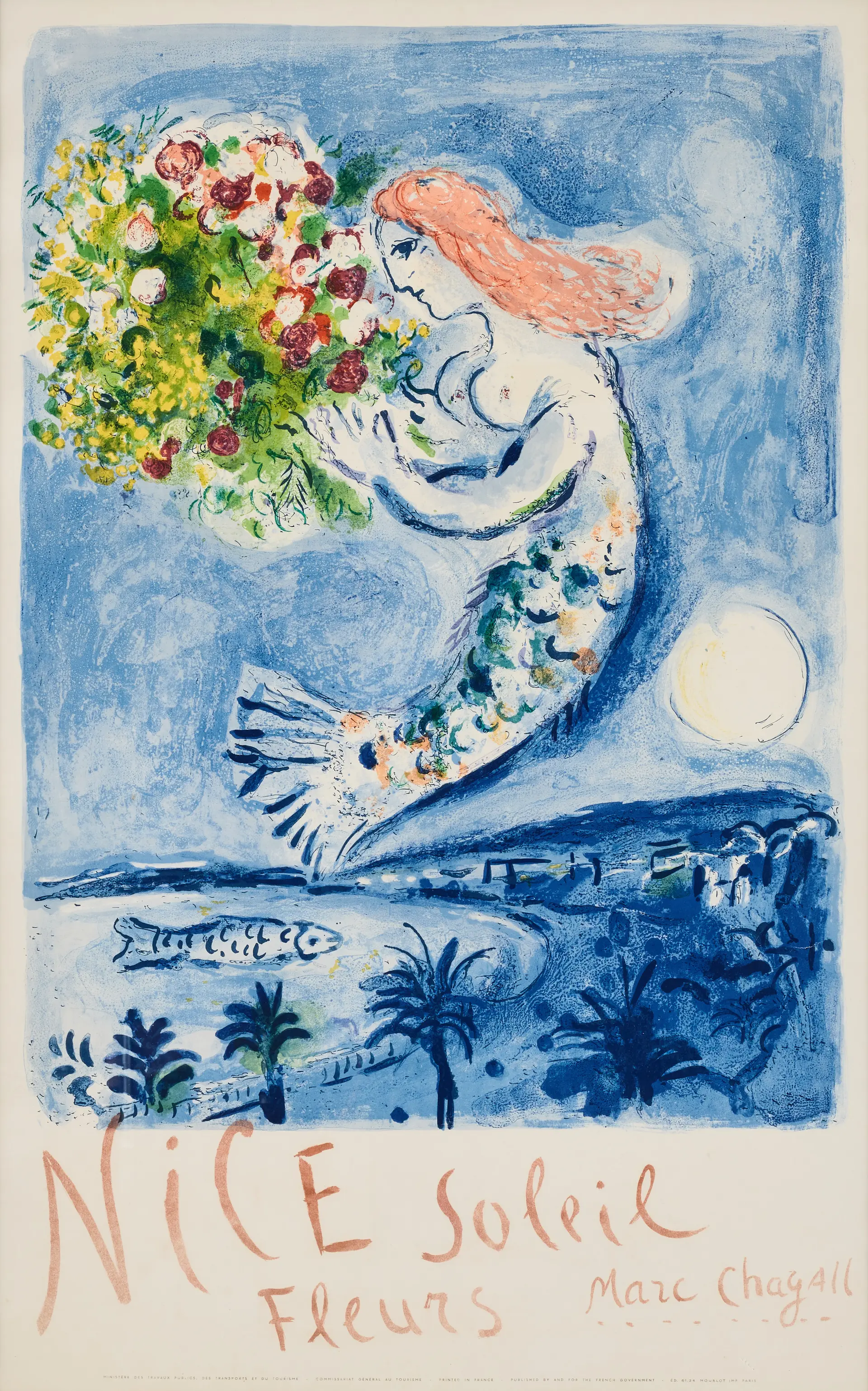 MARC CHAGALL. "La Baie des Anges".