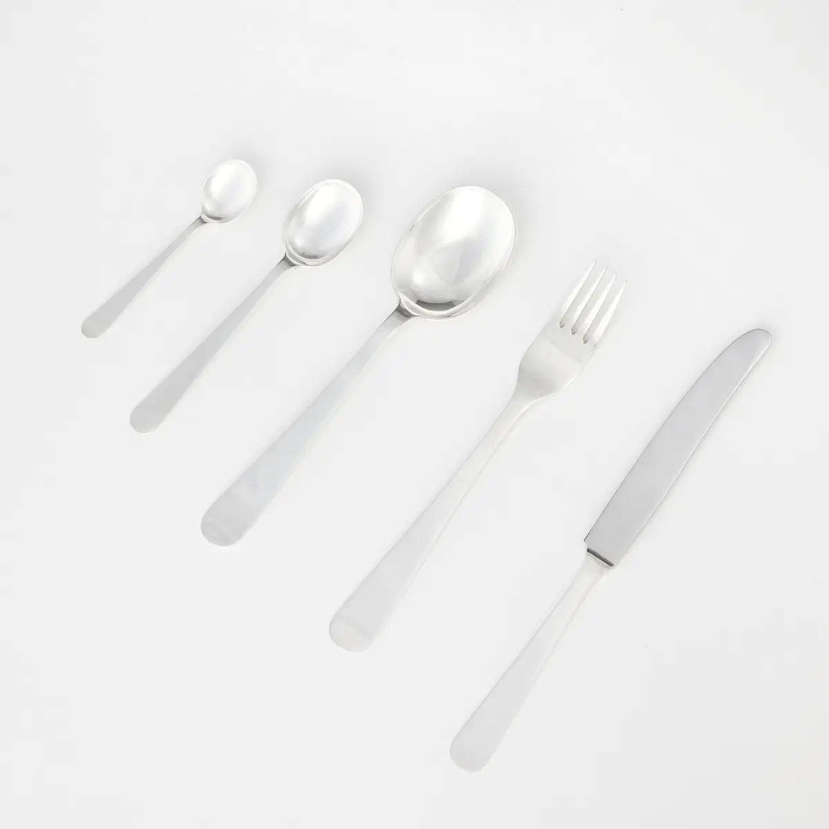 WIWEN NILSSON. Bestickuppsättning, 48 delar, silver, Lund 1936-1969.