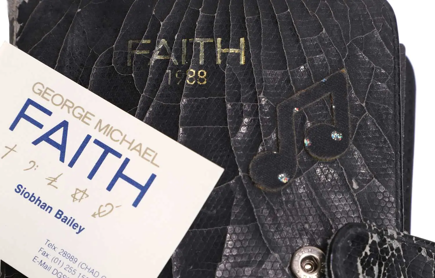 A 'Faith Tour' ring-bound itinerary 'The George Michael World Tour