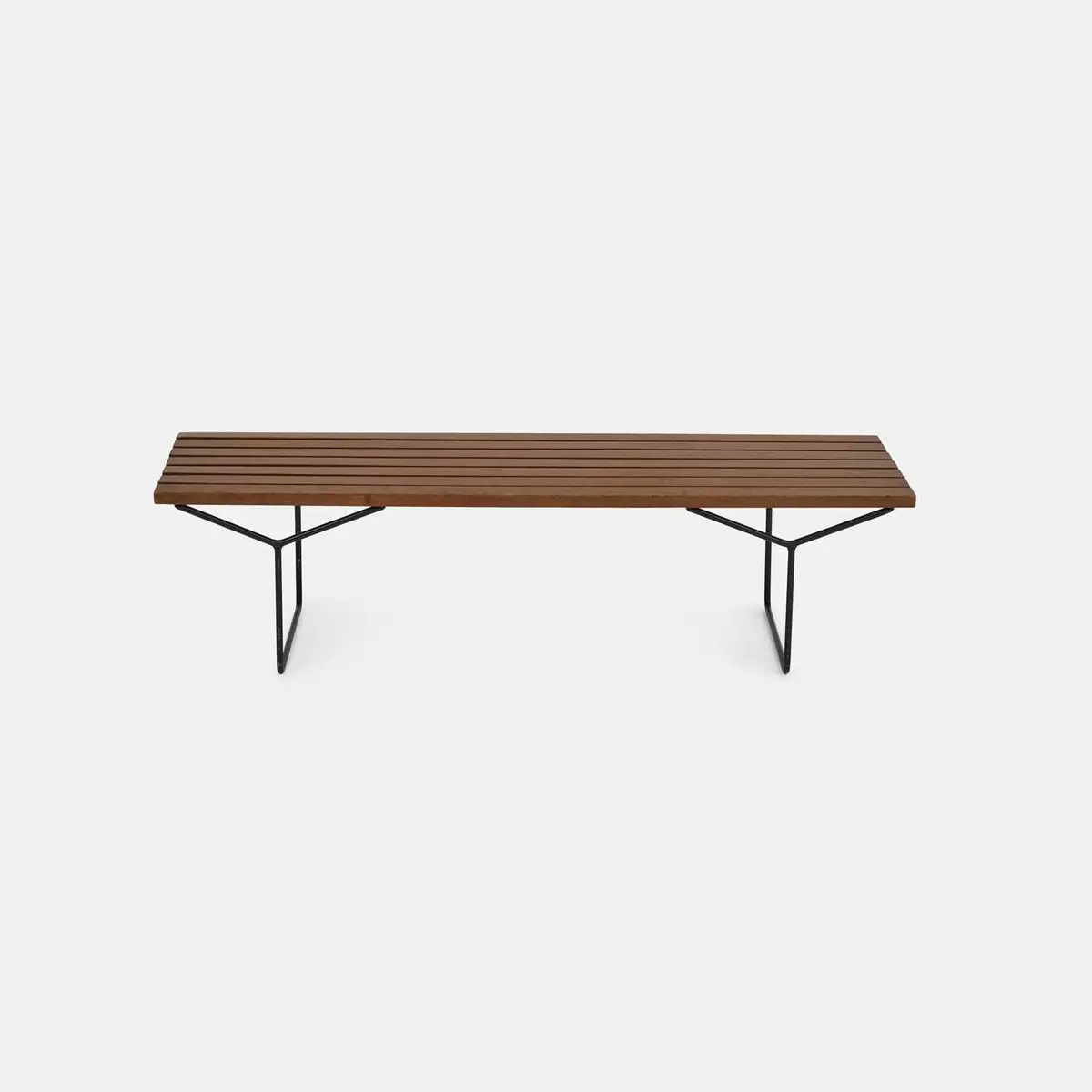 Harry Bertoia (Italian-American, 1915-1978) a teak 'Model 400' bench