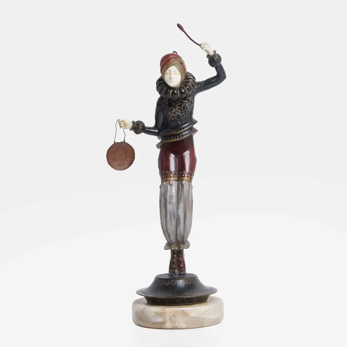 Gustav Schmidt-Cassel (German, 1867-1954) a figure modelled as a turbanned