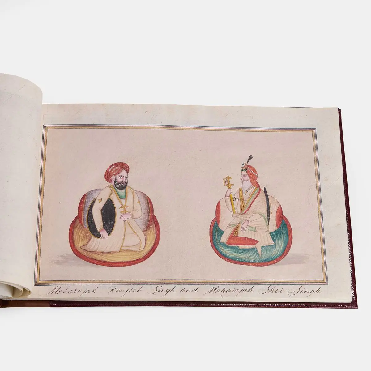 An album of fifty figural paintings circa 1870s-1890s, Northern India