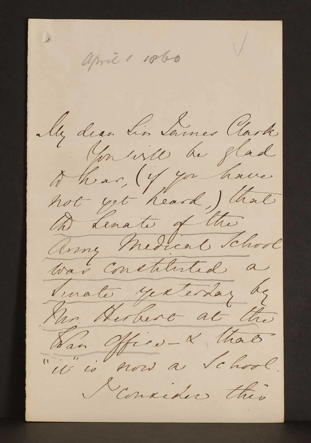 Florence NIGHTINGALE- Autograph Letter SIGNED (To Sir James Clark).