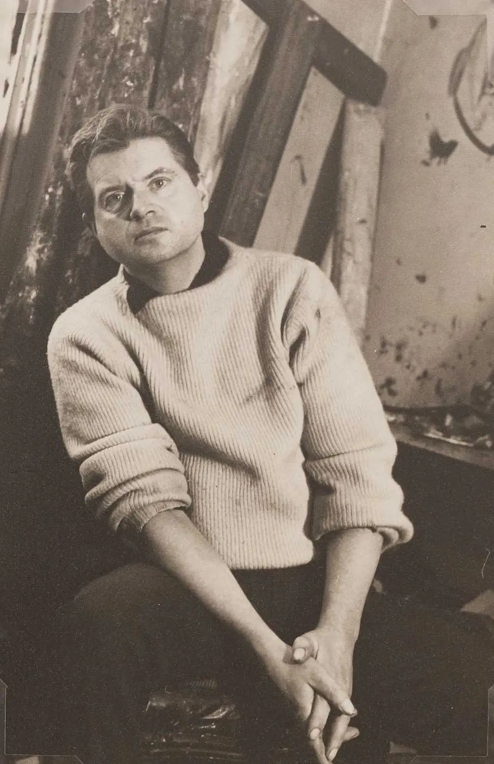 ▲ Cecil Beaton (British, 1904-1980) Francis Bacon in his Battersea studio, 1960