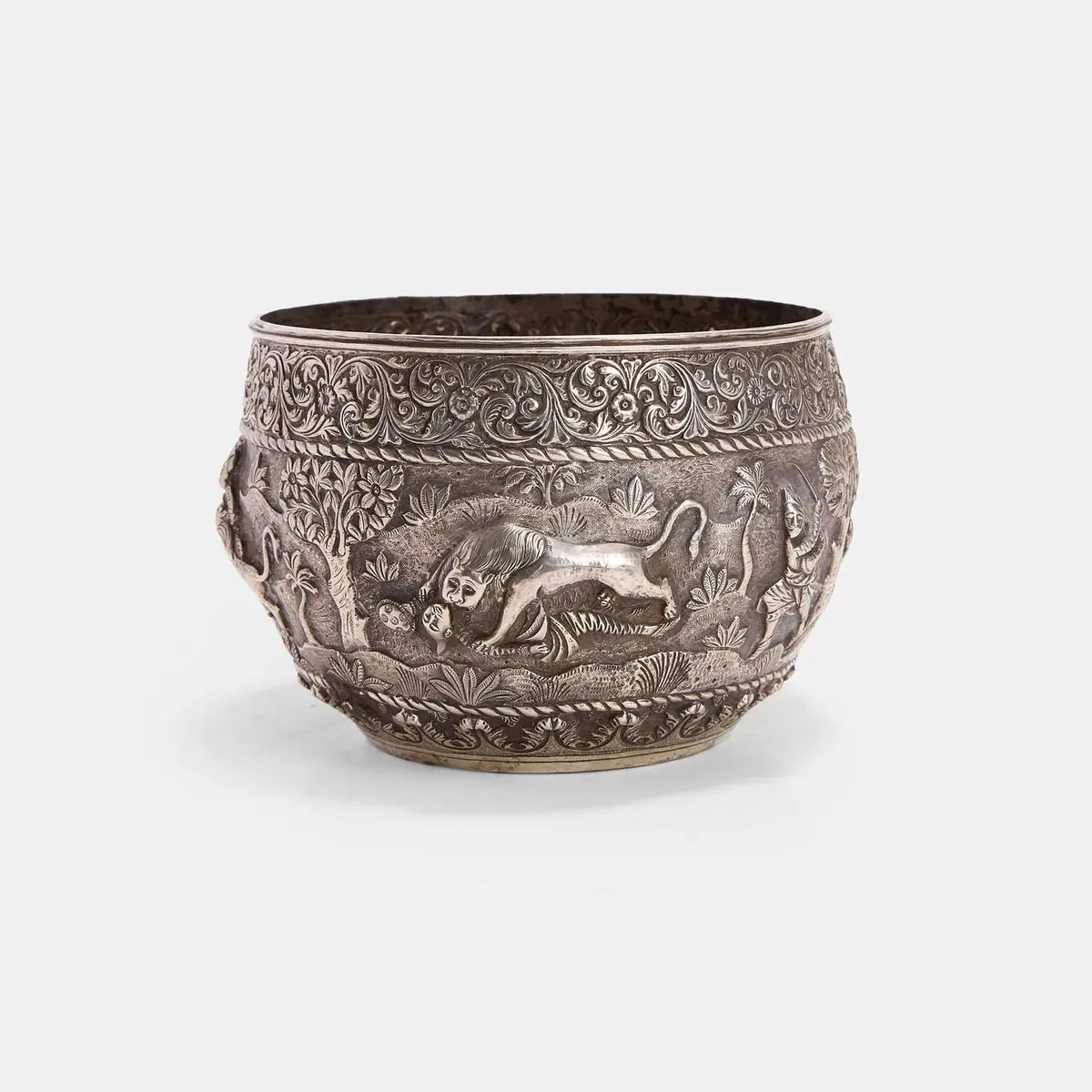 An Indian silver bowl late 19th/early 20th century, Western India, Kutch