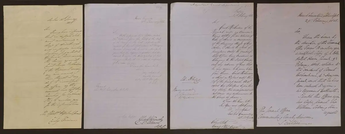 CRIMEA- Four autograph letters