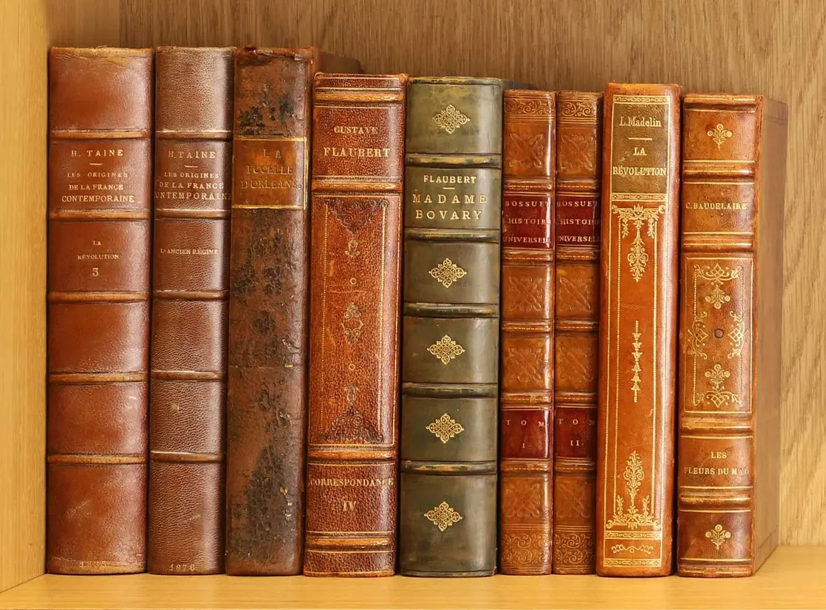 BINDINGS, A large collection, including: Bossuet, JB: Discours sur