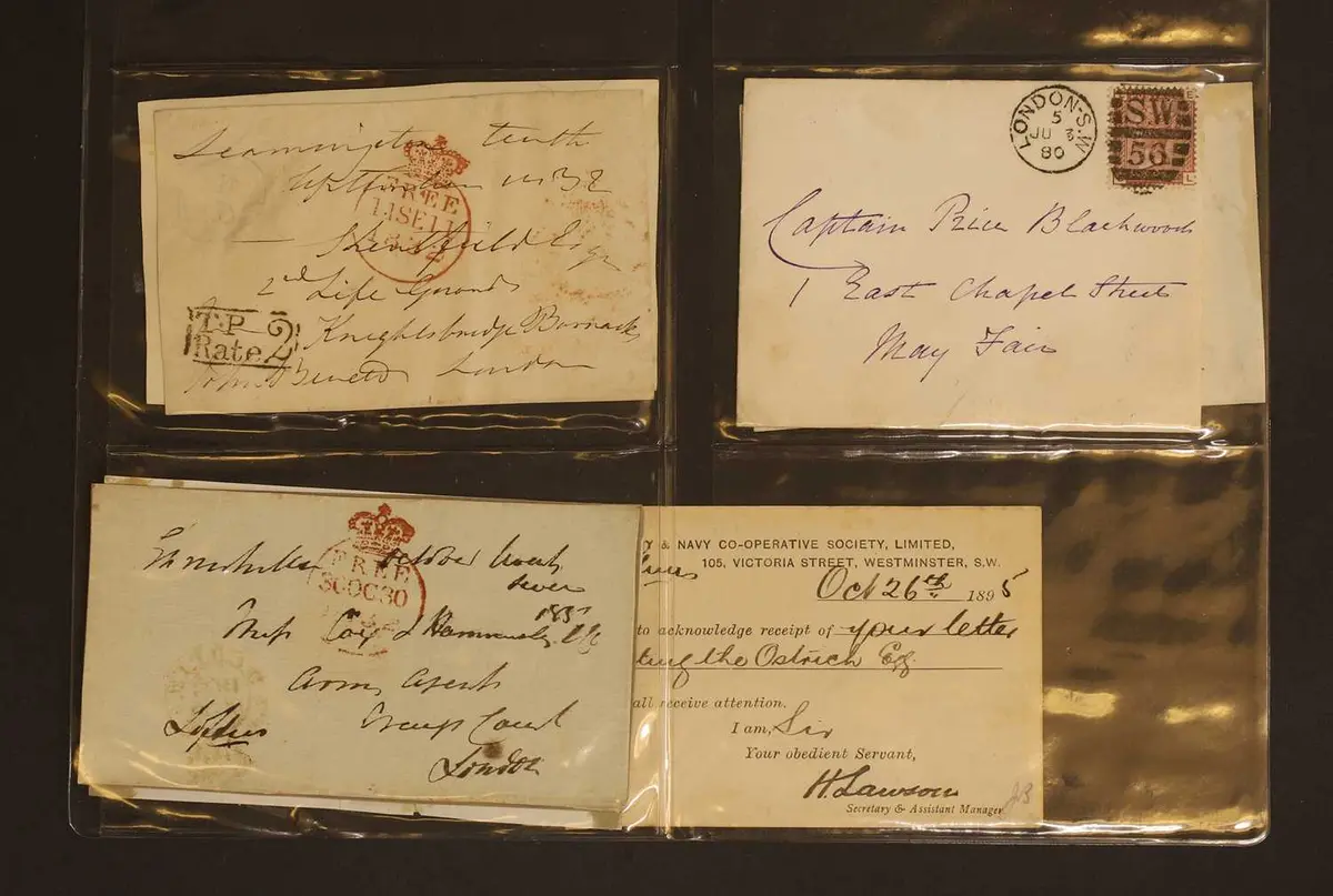 Four Autograph Free Franked notes