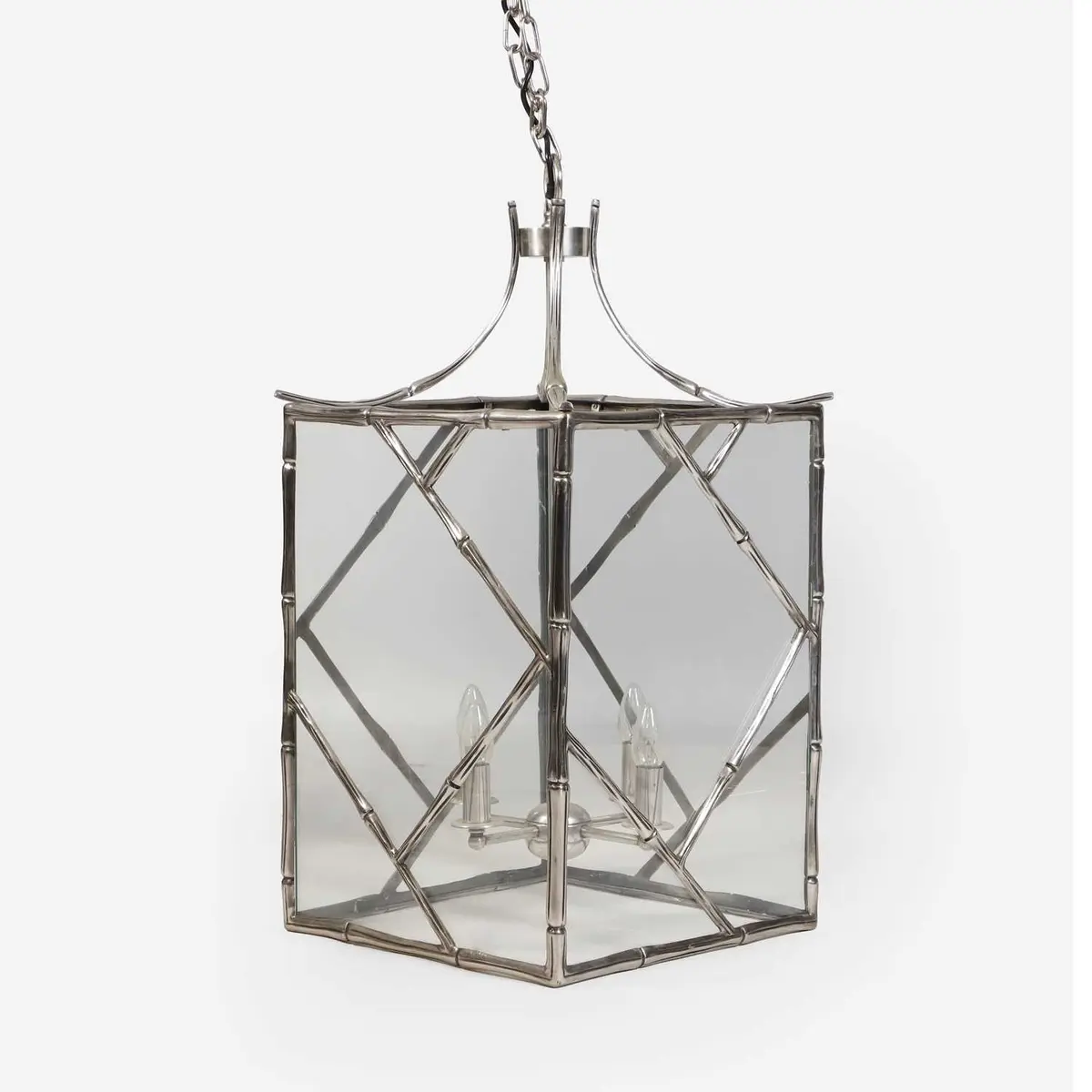 English a bamboo-effect lantern