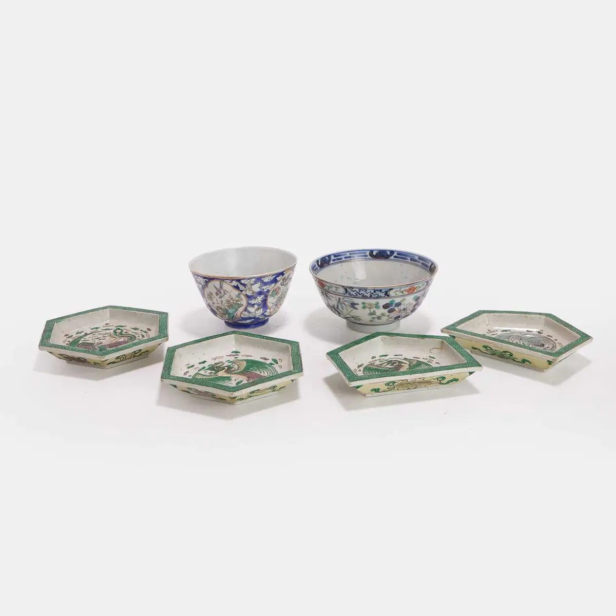 A group of Chinese porcelain late Qing dynasty