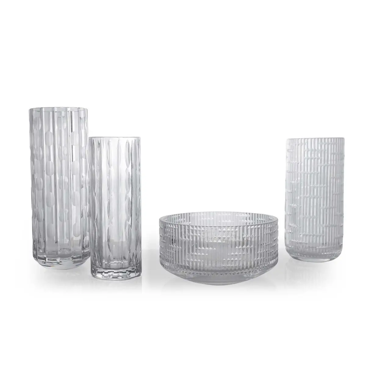 David Queensberry (British, 1929-2026) for Webb Corbett three cut-glass
