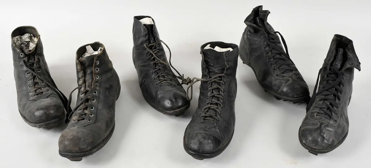 "Lot of (3) vintage pairs of football cleats