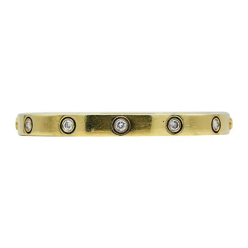 18K Yellow Gold and Diamond Bracelet