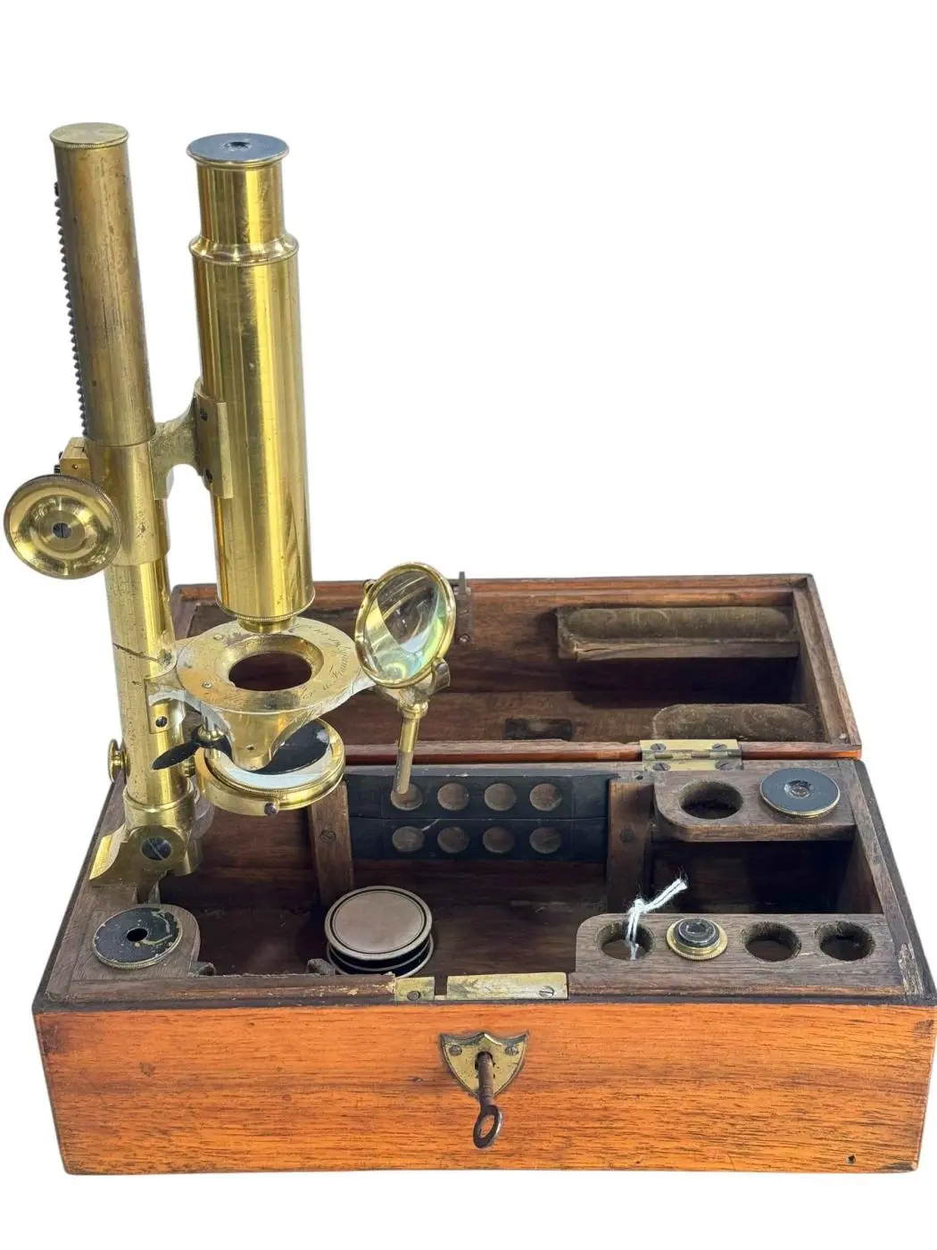 Vintage portable microscope.