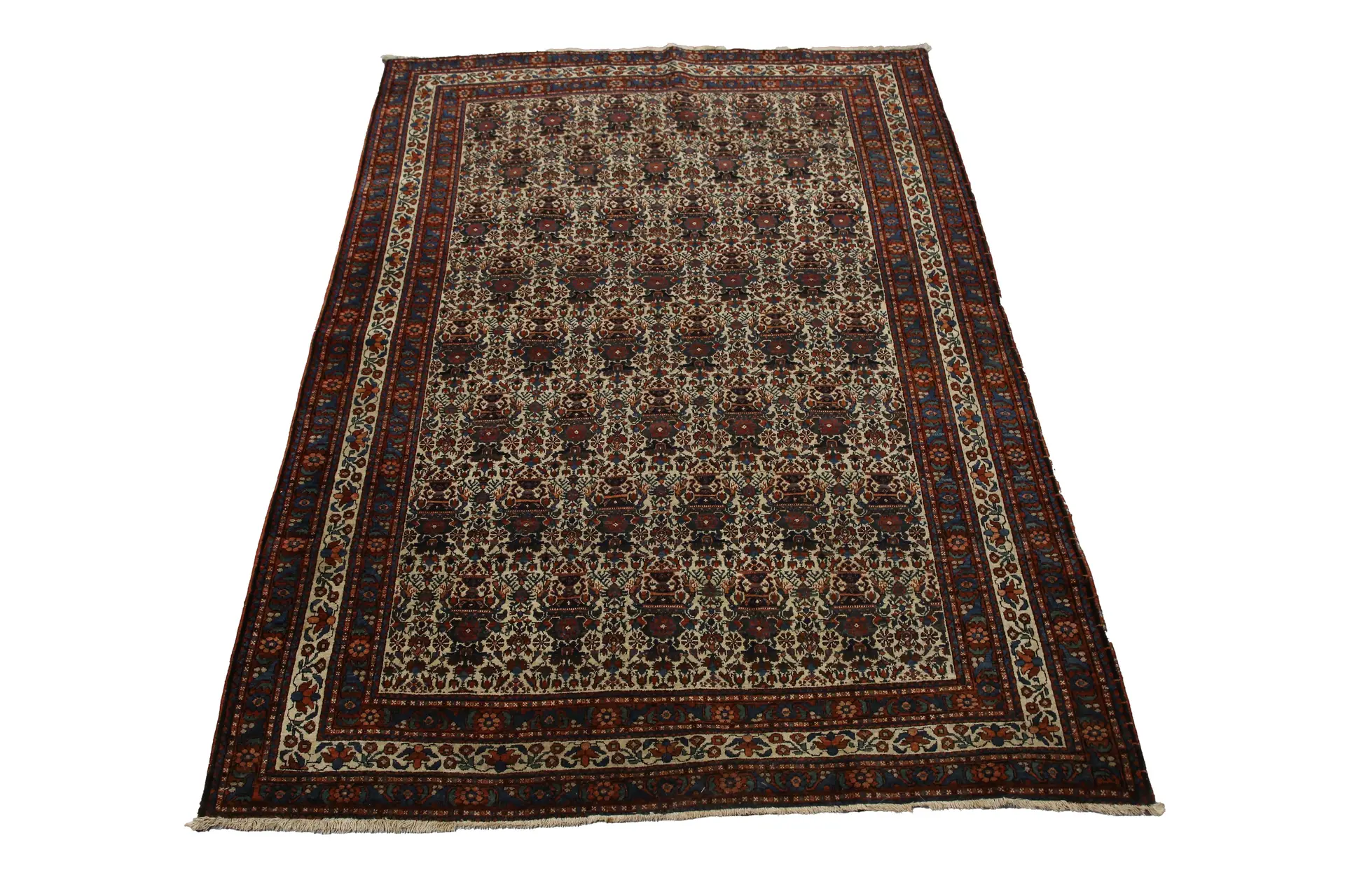 An Abadeh rug, West Persia, early 20th century, the ivory field with