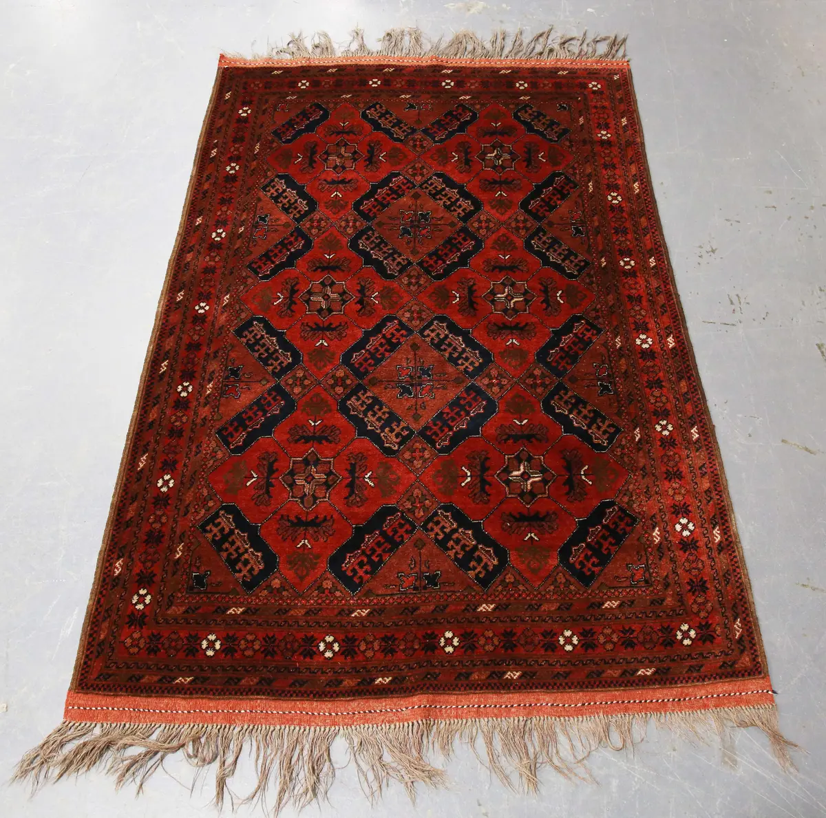 A Beluche rug, Afghan/Persian borders, late 20th century, the terracotta