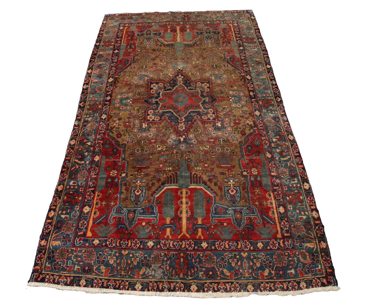A Hamadan rug, North-west Persia, mid/late 20th century, the chestnut