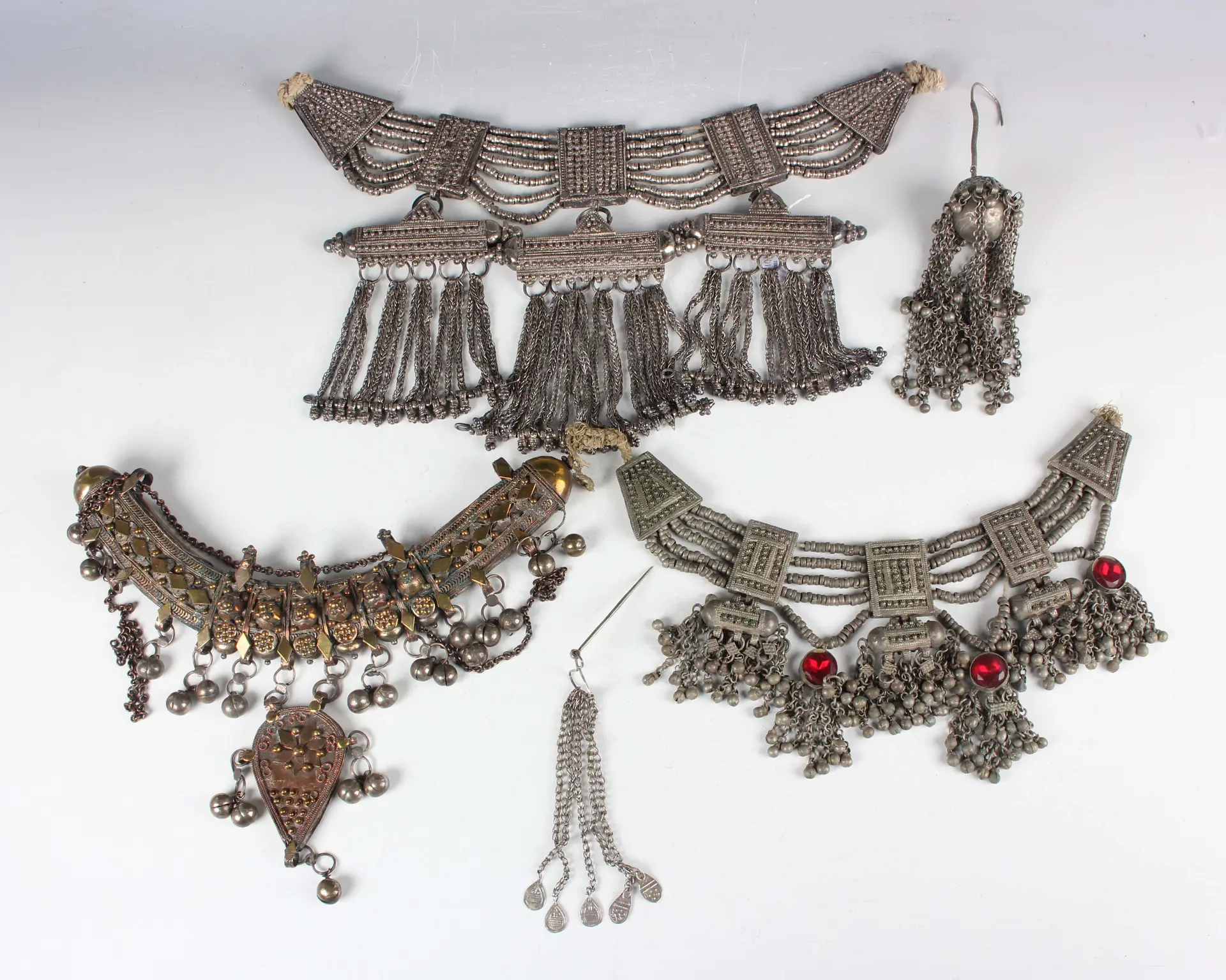 A late 19th/early 20th century Middle Eastern Bedouin silver amulet
