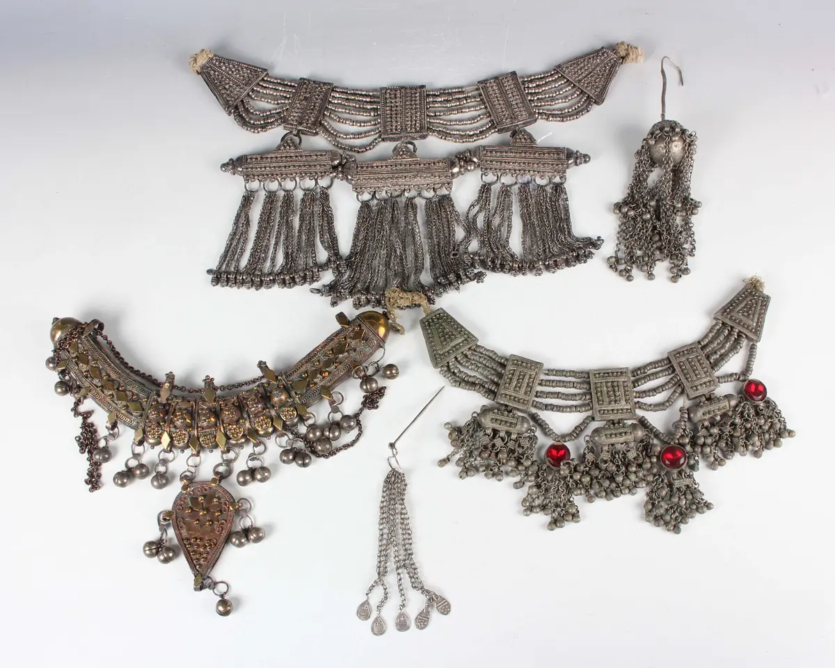 A late 19th/early 20th century Middle Eastern Bedouin silver amulet