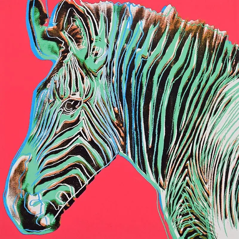 Andy Warhol (1928-1987) American Grevy's Zebra - From the Endangered