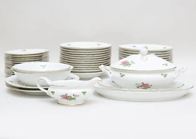 Matservis 44 delar "Classic Roses"