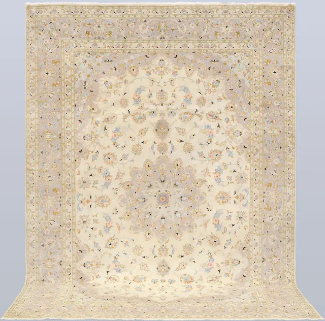 MATTA, ljus Keshan fine korkull, cirka 300 x 206 cm.