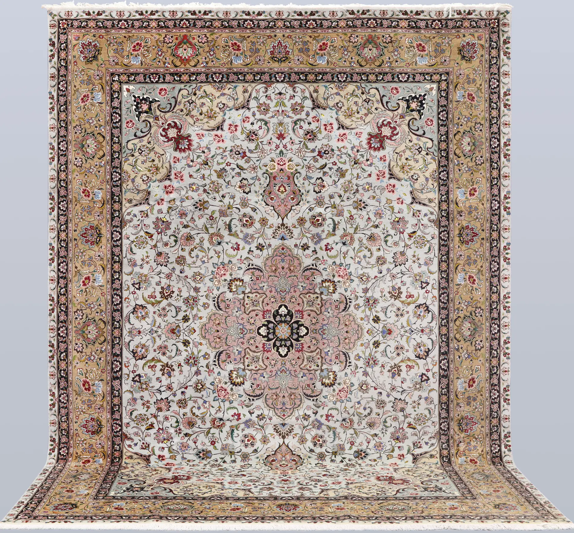 MATTA, Täbriz, part silk s k 50 radj, cirka 348 x 252 cm.