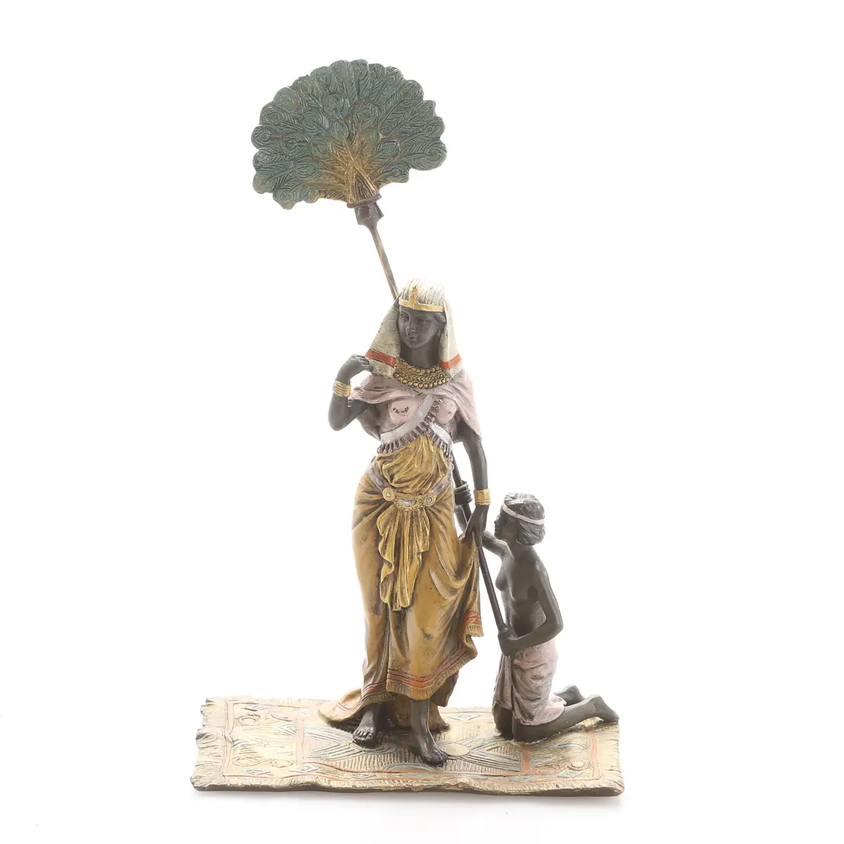 FRANZ BERGMAN. Skulptur, wienerbrons, Geschutzt, Österrike.