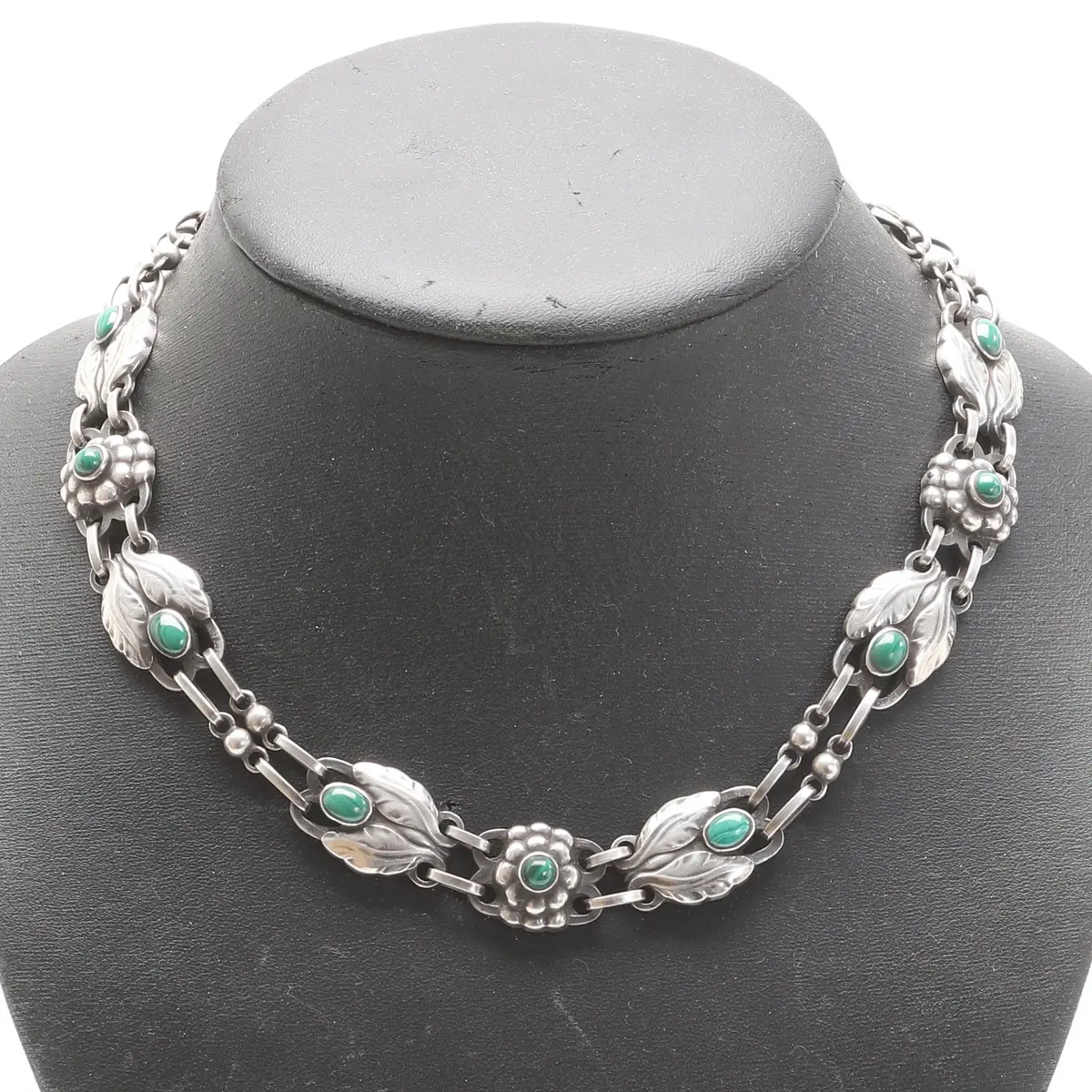 GEORG JENSEN. Collier, sterlingsilver, Art Nouveau, Danmark.