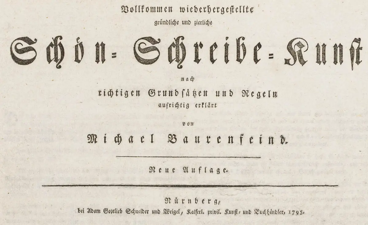 Schreibmeisterbücher