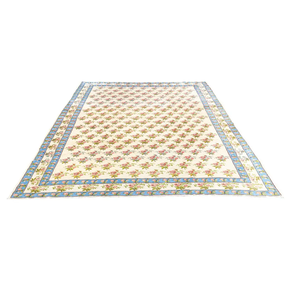 A hand-made floral design carpet