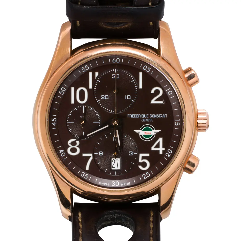 A Frederique Constant for Healy Drivers Club watch and stop watch gift set