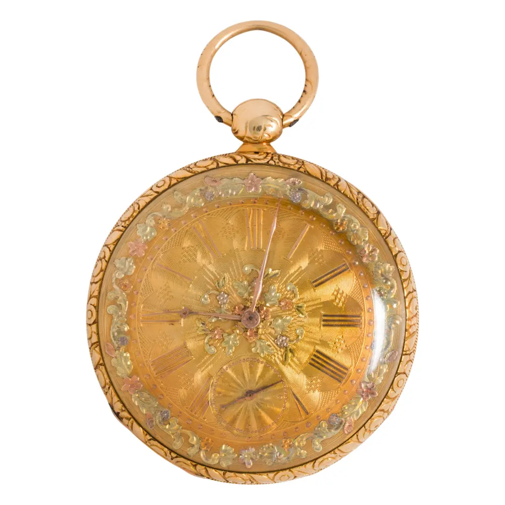 An early 19th c. Raiguel Jeune 18k gold pocket watch