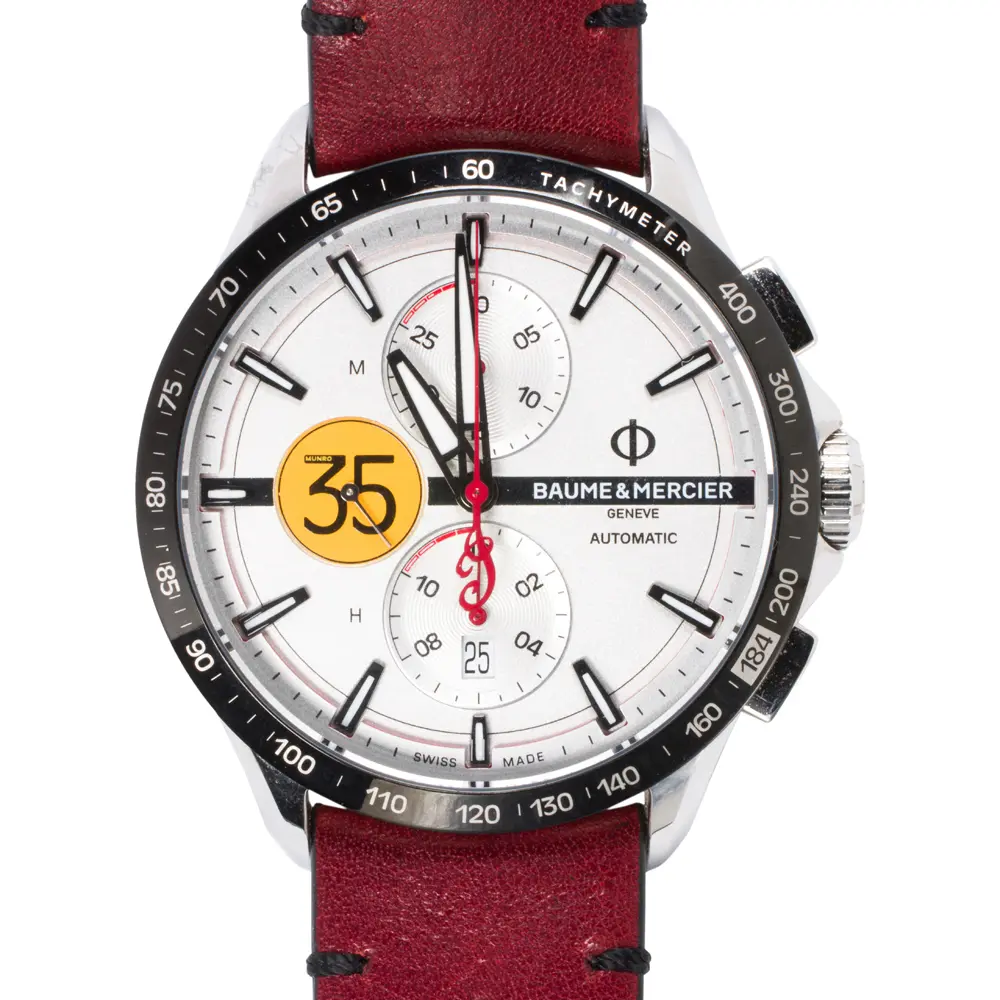 A Baume and Mercier Clifton-Club Indian Motorcycle stainless steel watch