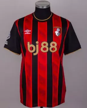 Evanilson red and black No.9 Bournemouth signed home shirt, 2025-26