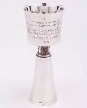 Lester Piggott's Champion Jockey Trophy 1971