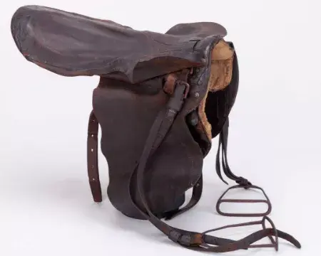 Saddle used by jockey Danny Maher when winning three Epsom Derbys