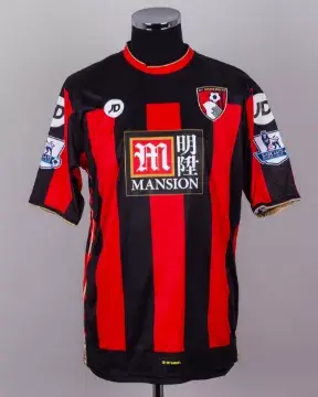 Sylvian Distin black and red No. 25 Bournemouth signed match issued