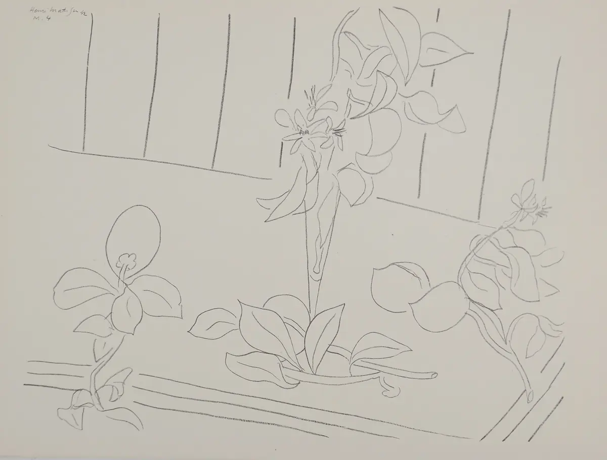 Henri MATISSE : Fleurs fraichement cueillies, Lithographie signée