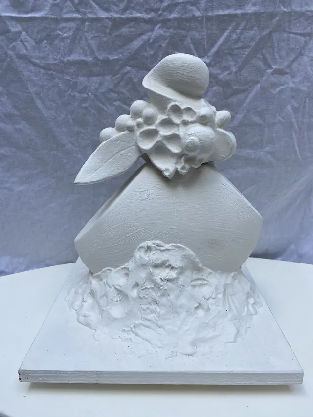 Serge MANSAU - Sculpture fruits et feuillages, 1990