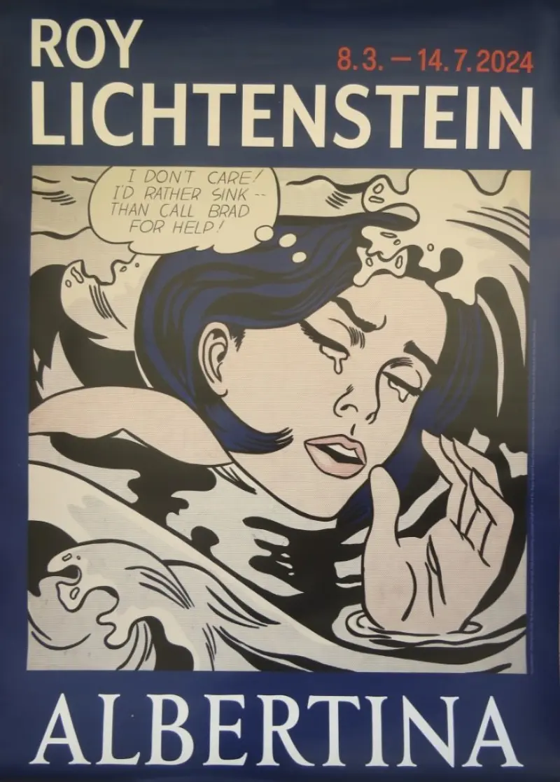 Roy Lichtenstein - Affiche originale d’exposition - Vienne - 2024