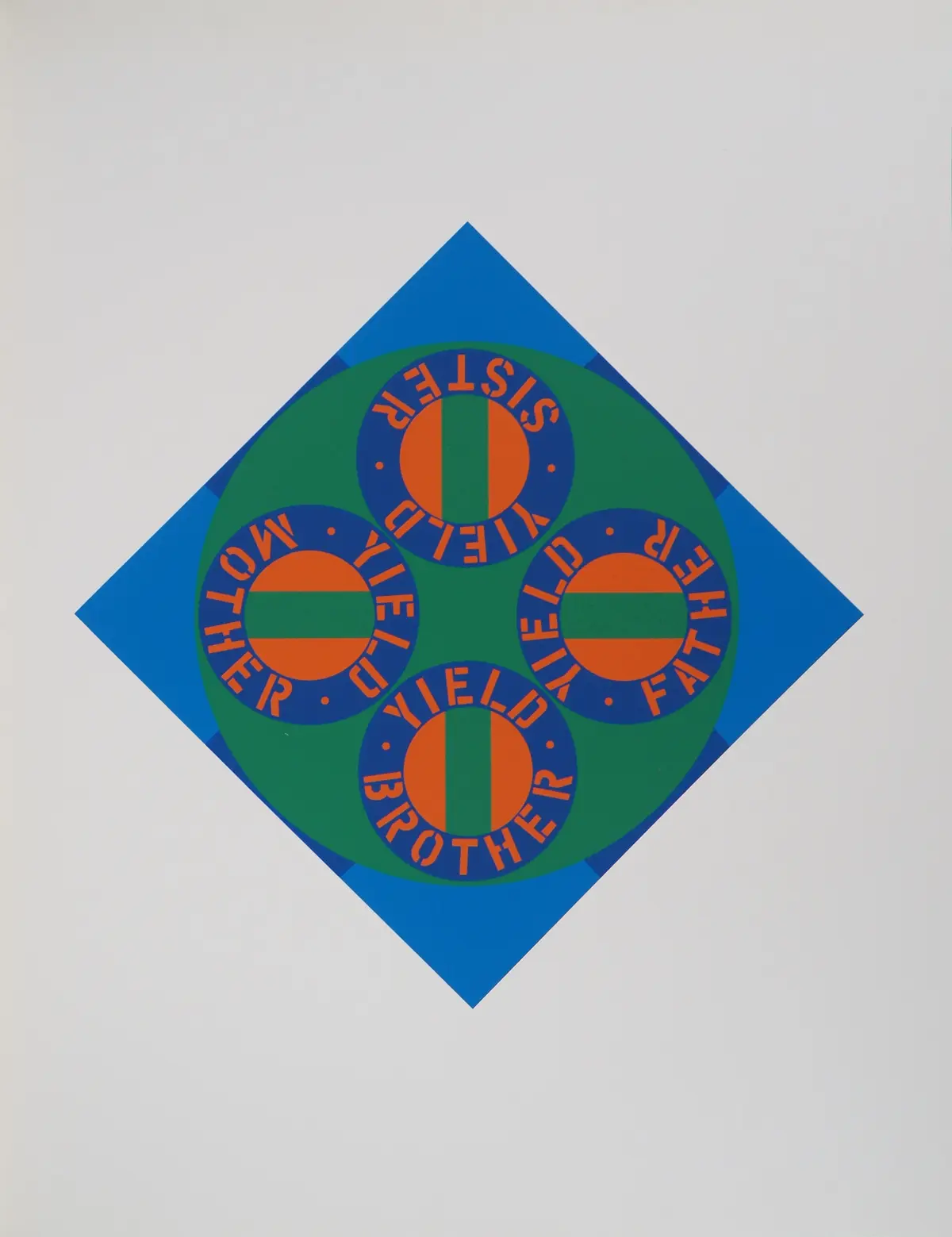 Robert INDIANA : American Dream Family, Yield Brother, Sérigraphie originale