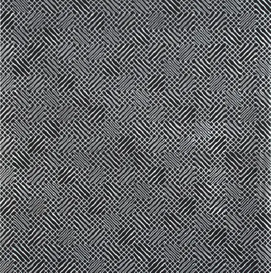 François MORELLET - 2 trames de chevrons-négatif, 1959 - Sérigraphie