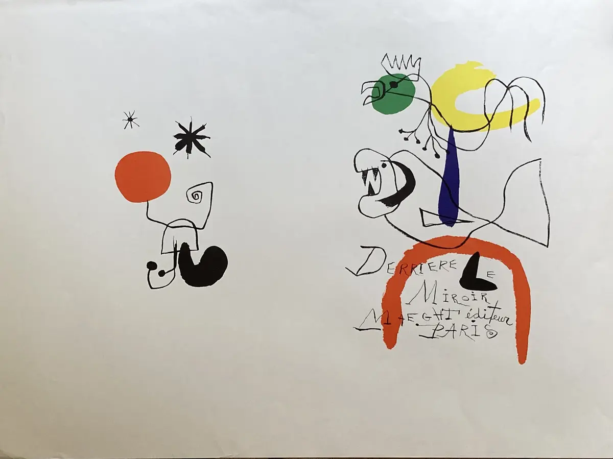 Joan MIRÓ - Derrière le miroir, 1959
