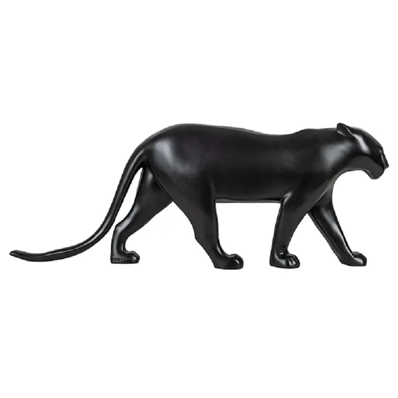 François Pompon (d’après) - La panthère noire – Sculpture en résine